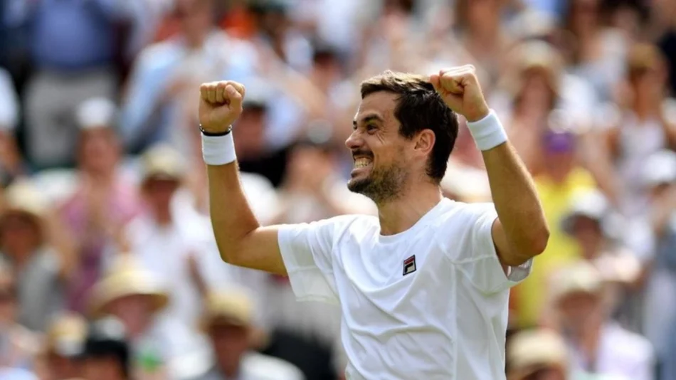 Pella le dio vuelta el partido a Raonic y avanzó a cuartos de final en Wimbledon
