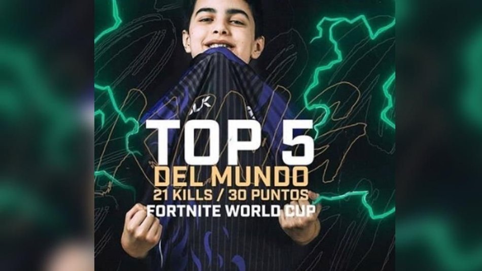 Un argentino de 13 años fue quinto en el mundial de Fornite y ganó casi un millón de dólares