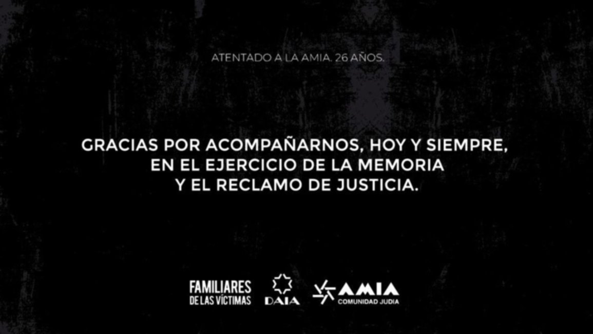 Acto Central - 26º aniversario del atentado a la AMIA