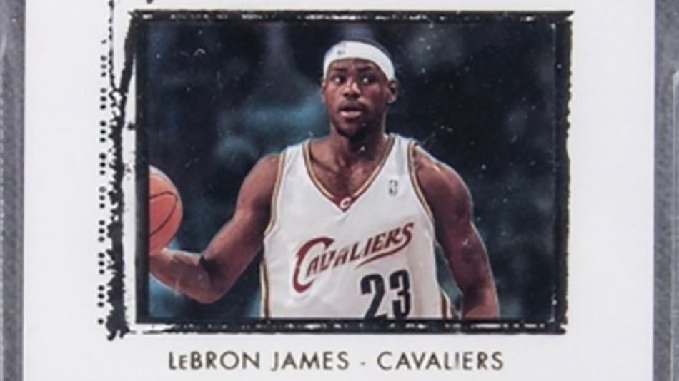 Millonaria subasta por una tarjeta de LeBron James