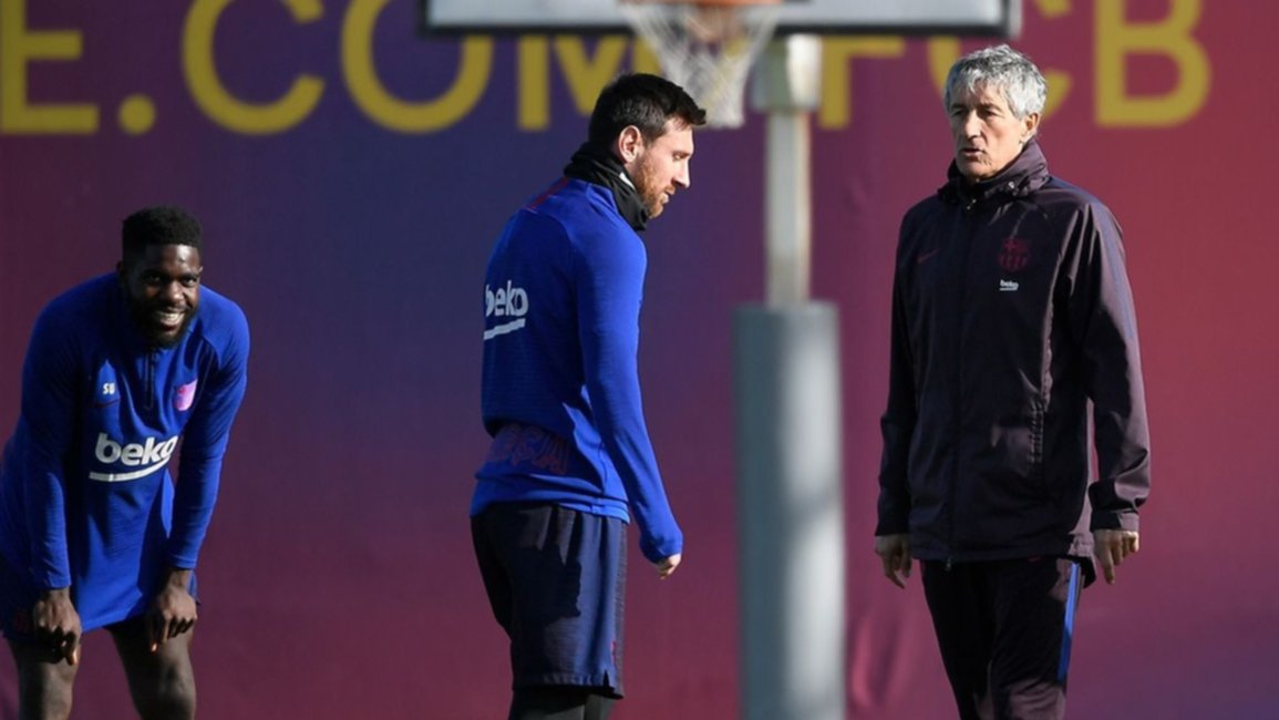 Messi hizo las “paces” con Setién tras un largo y tenso "mano a mano"