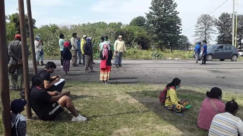 Indígenas cortan la ruta en Tartagal en reclamo por el doble aislamiento