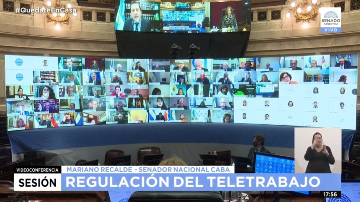 El Senado aprobó la ley que regula el teletrabajo 