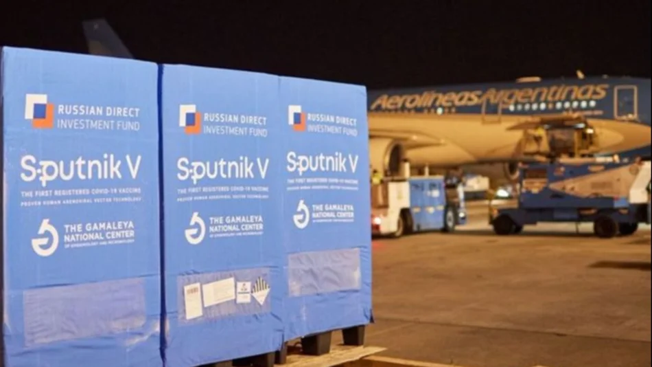 Llega un nuevo cargamento del segundo componente de la Sputnik V 