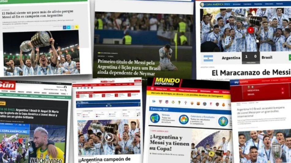 Los diarios del mundo destacaron a Messi y el título de la Selección Argentina
