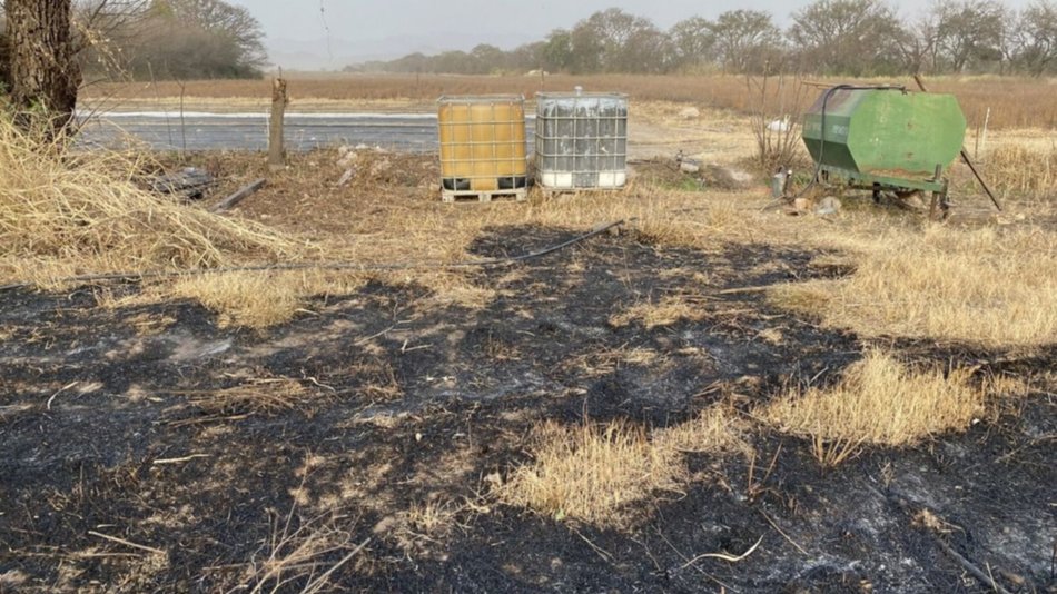 VIDEO. Operarios de Aguas del Norte prendieron fuego para "desmalezar"