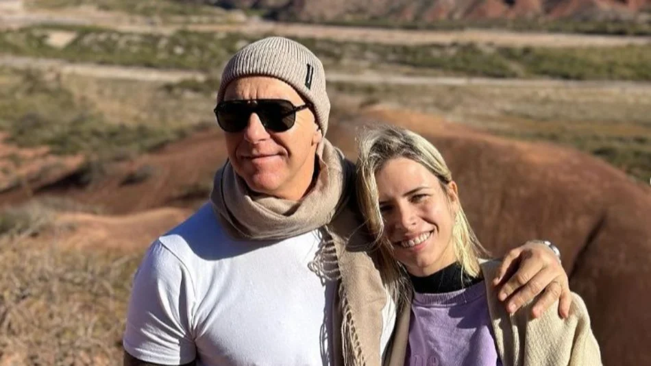 Alejandro Fantino y su esposa, de paseo por Salta