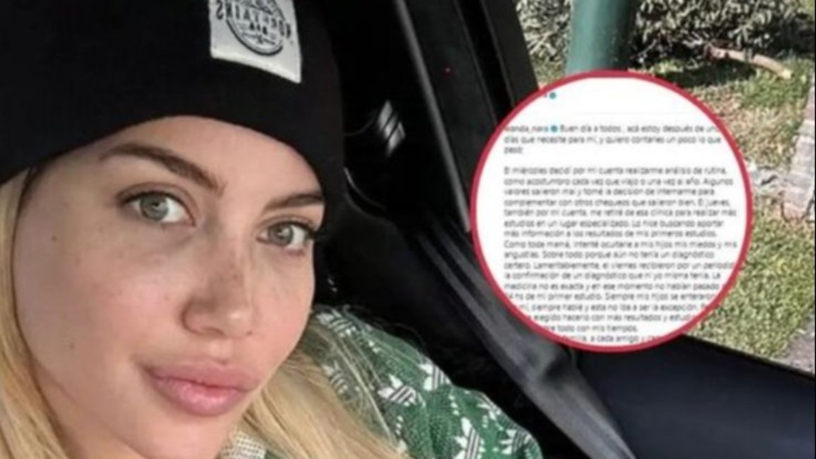 Los mensajes de los famosos a Wanda Nara tras su explicación sobre su problema de salud