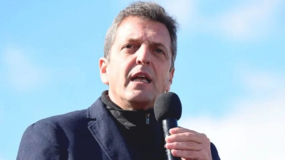 Massa: "La Argentina tiene que hacer se fuerte con el trabajo y las exportaciones, no pidiendo plata"