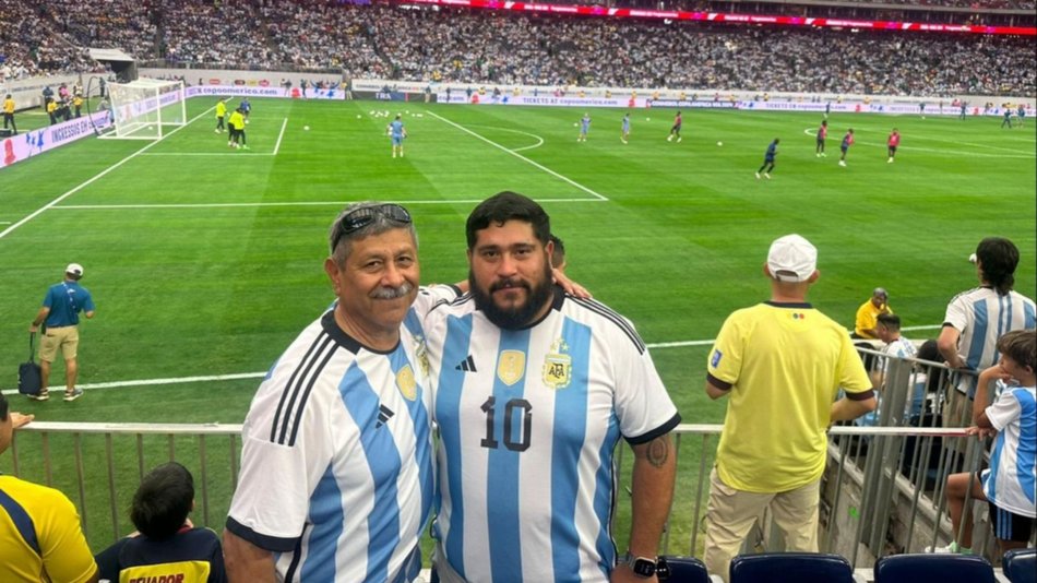 Historias en la Copa América: un héroe de Malvinas salteño alentó a la Selección en Houston 