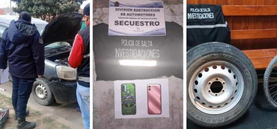 Detuvieron a cuatro personas con pedido de captura y se secuestró un automóvil