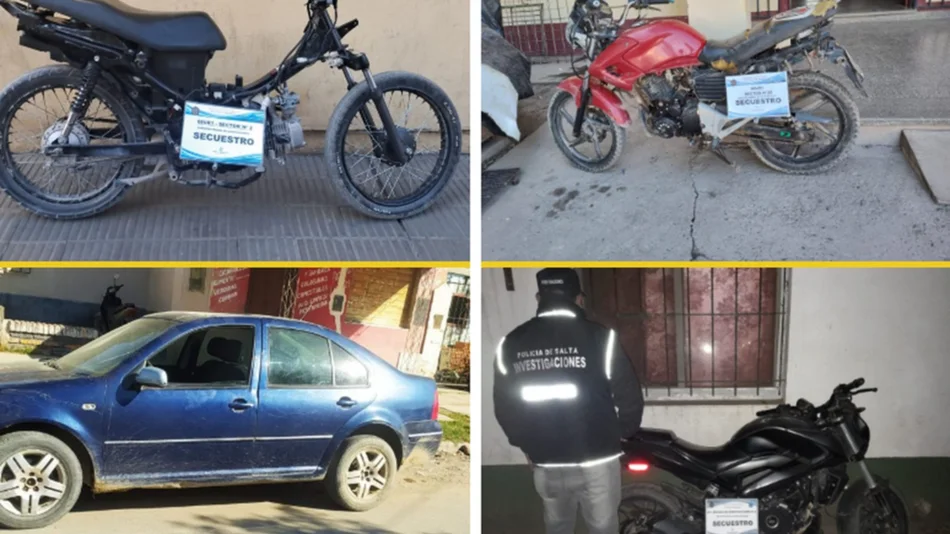 La Brigada de Investigaciones recuperó seis vehículos con pedido de secuestro