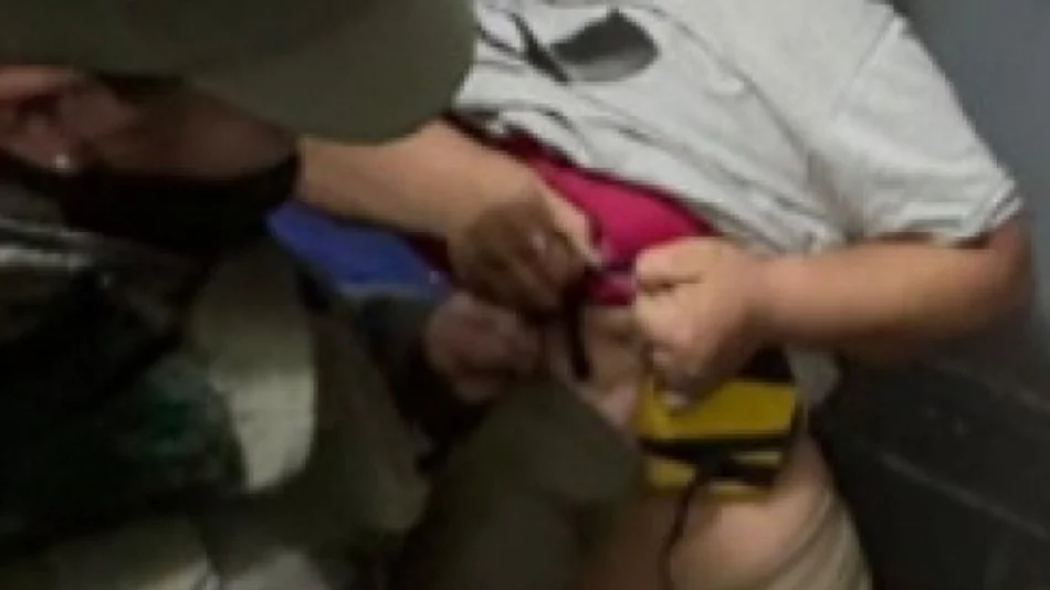 Pasajera llevaba un "ladrillo" de cocaína en su cuerpo