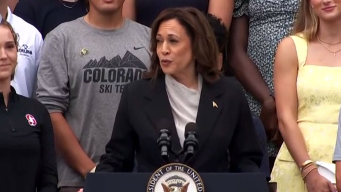 Harris habló como nueva candidata y destacó a Biden: "En un mandato superó el legado de otros presidentes"