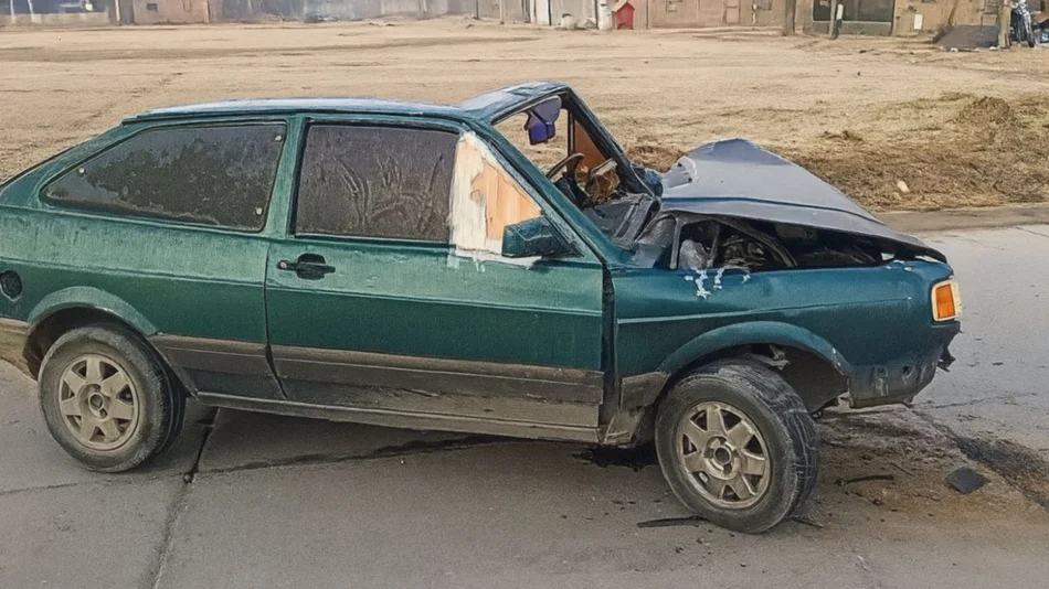 Terrible choque frente a las canchas de Bº San Benito: hay al menos un herido