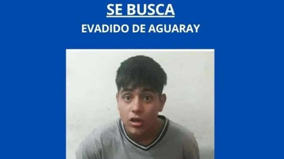 Un detenido se escapó en Aguaray