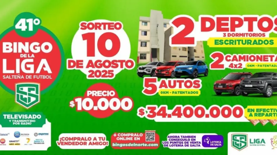 El 41º Bingo de la Liga llega a lo grande en agosto