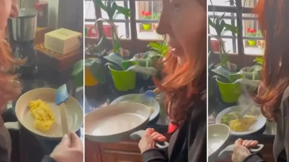 El video de Cristina Kirchner cocinando durante su prisión domiciliaria: "¿Te hacés vos el huevo revuelto?"