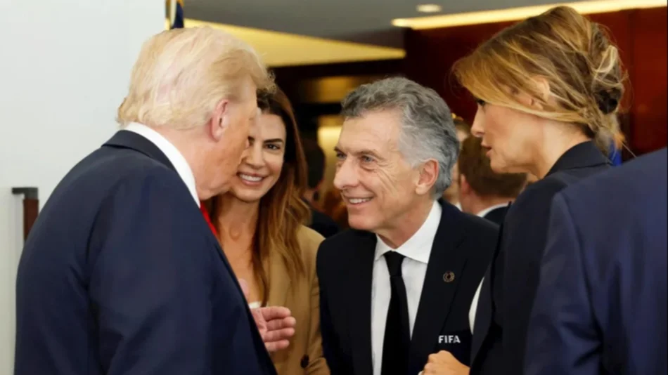 Macri compartió un reencuentro con Donald y Melania Trump en la final del Mundial de Clubes en Nueva Jersey