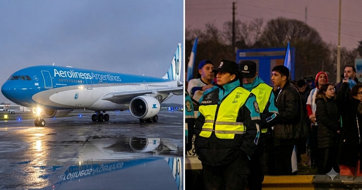 La Selección Argentina regresó al país tras el Mundial y es recibida por los hinchas en Ezeiza