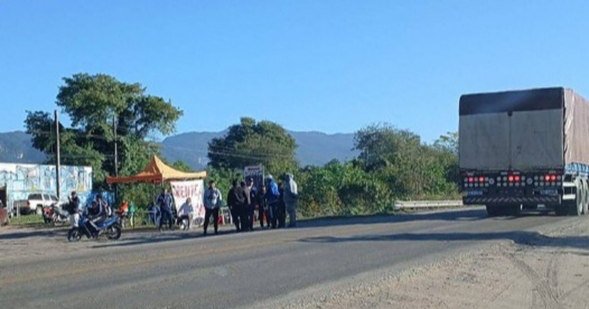Tartagal: Piqueteros levantan el corte tras viralizarse una amenaza