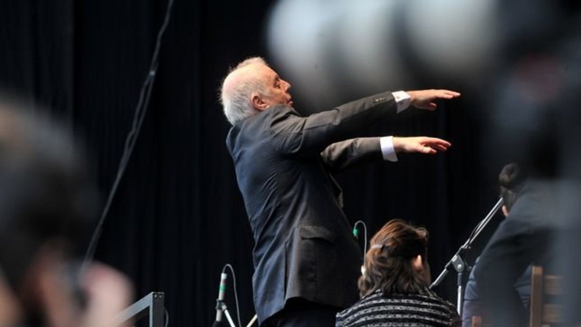 Barenboim dirigió un inolvidable concierto en Puente Alsina