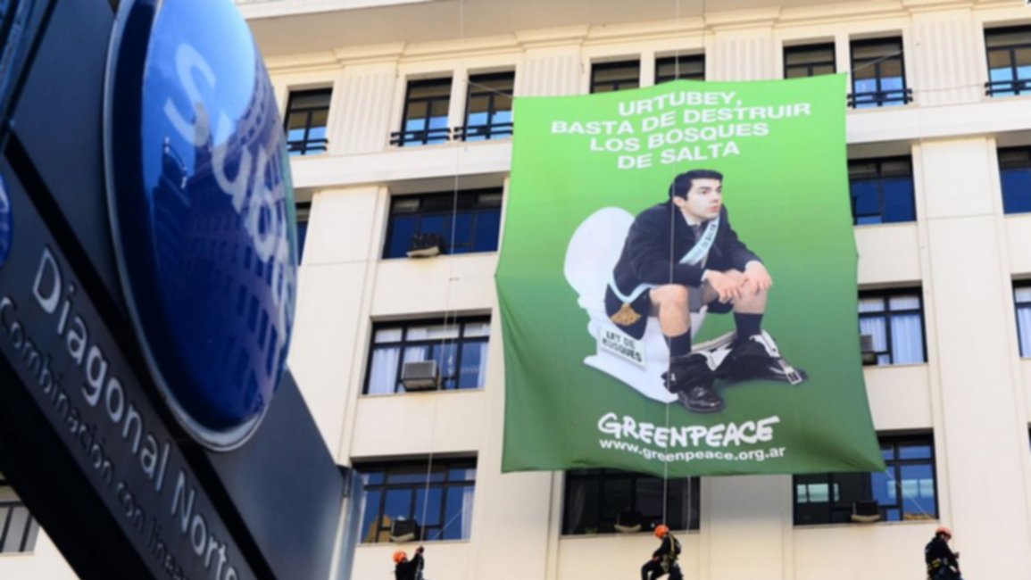 Greenpeace denuncia a Urtubey en la Casa de Salta