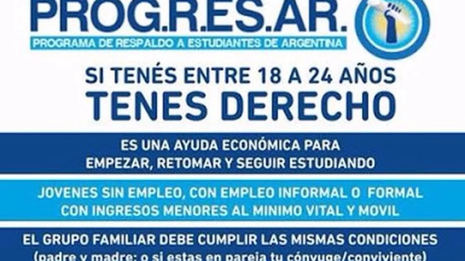 Quieren que el programa Progresar tenga rango de ley