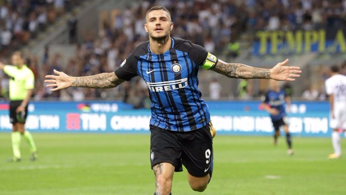 Inter goleó a Fiorentina con un doblete de Mauro Icardi 