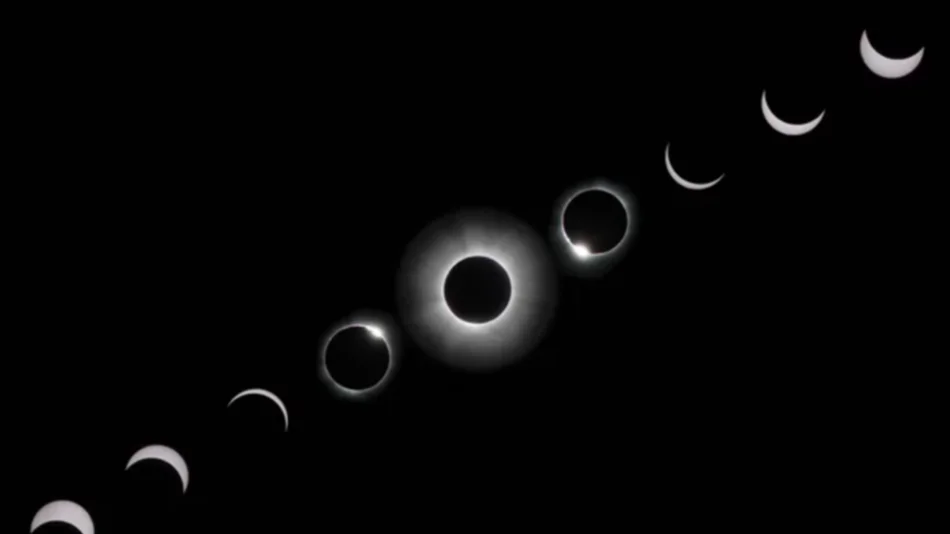 Reviví paso a paso cómo fue el eclipse total
