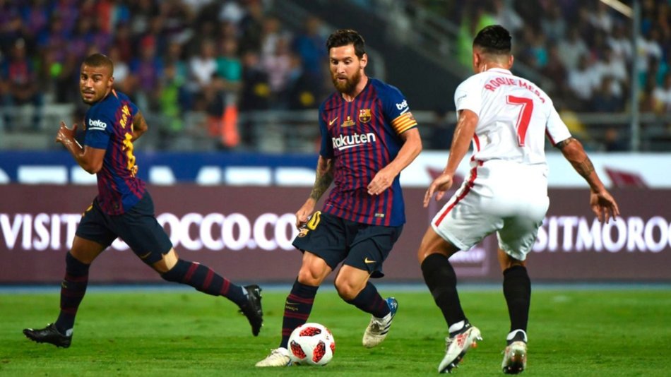 Messi alza otra copa con el Barcelona, tras vencer a Sevilla 2 a 1