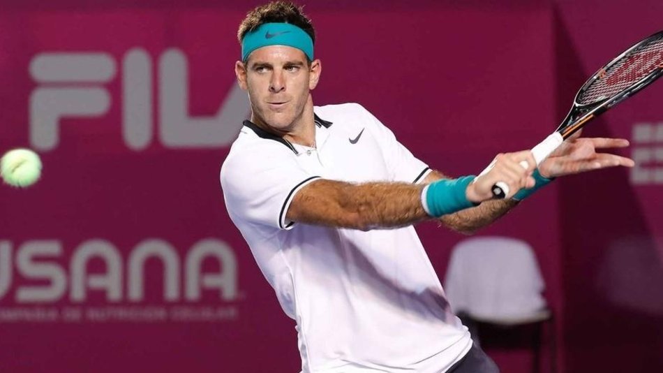 Del Potro cumplió en su primer partido siendo el 3° del ranking