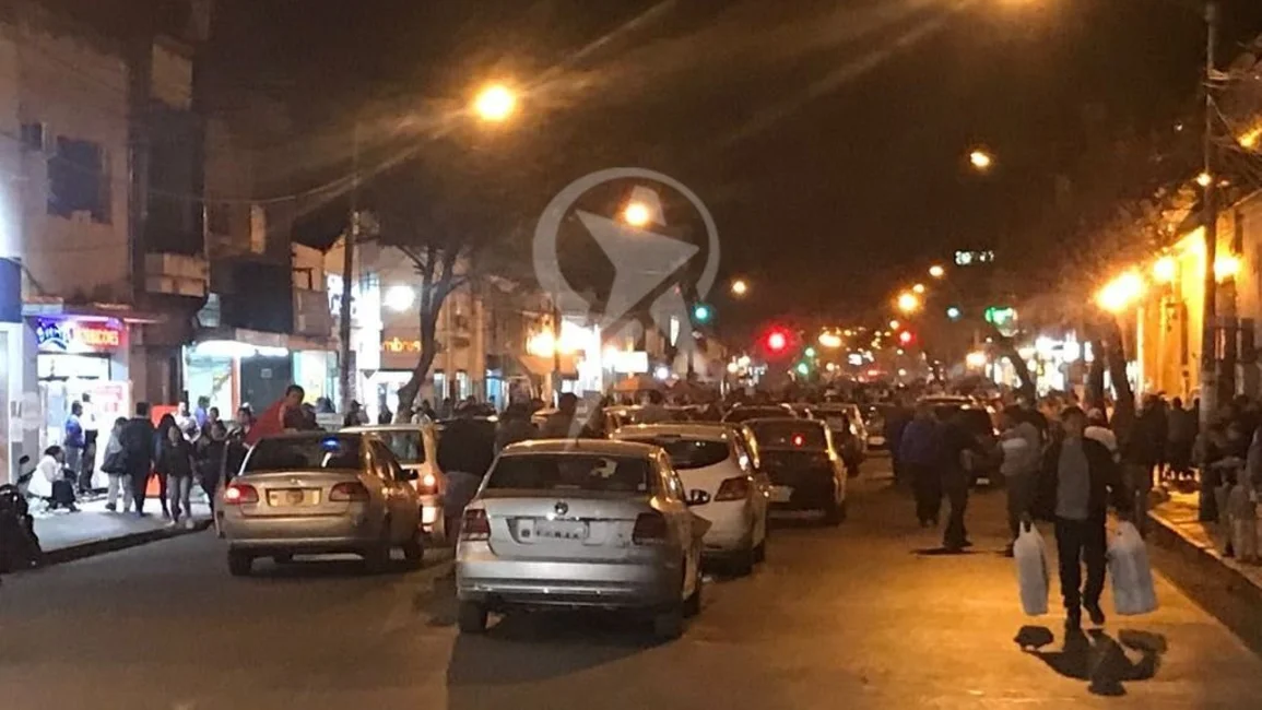 Por una protesta de remiseros el centro salteño fue un verdadero caos