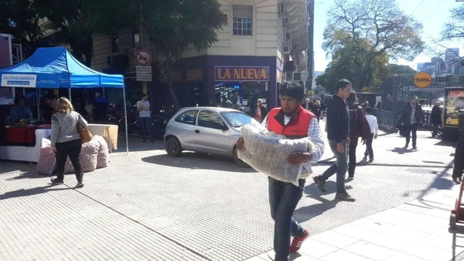 Las papas del cerro llegaron al Obelisco, en la Semana de Cultivos Andinos 