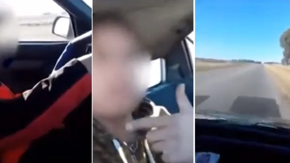 VIDEO "Acelerá, maricón": Obligó a su hijo de 10 años a manejar en la ruta y lo grabó