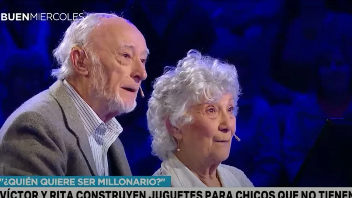 Abuelos que construyen juguetes para chicos sin recursos, ganaron 300 mil pesos