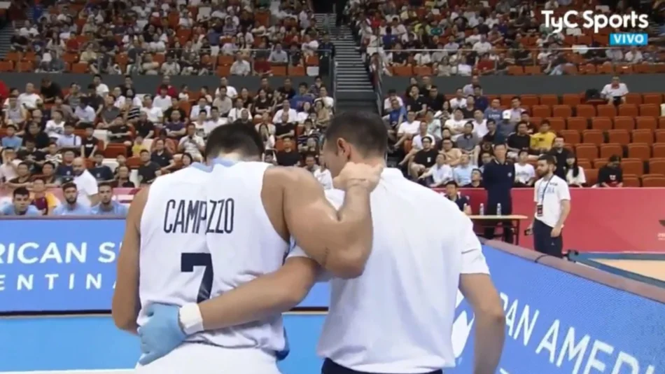 Se lesionó Campazzo a días del Mundial de básquet