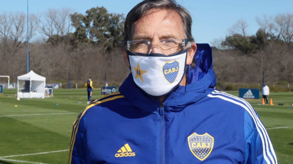Russo dijo presente en la práctica de Boca