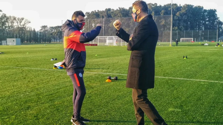 San Lorenzo, con Tinelli “motivador” y más perlitas de la vuelta de los entrenamientos