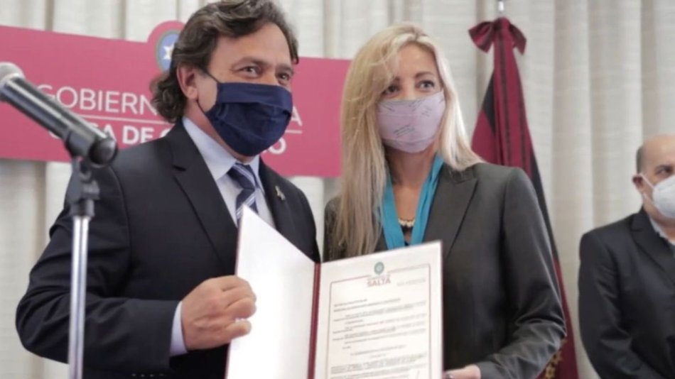 Gustavo Sáenz felicitó a Flavia Royón: "Confío ampliamente en su capacidad" 