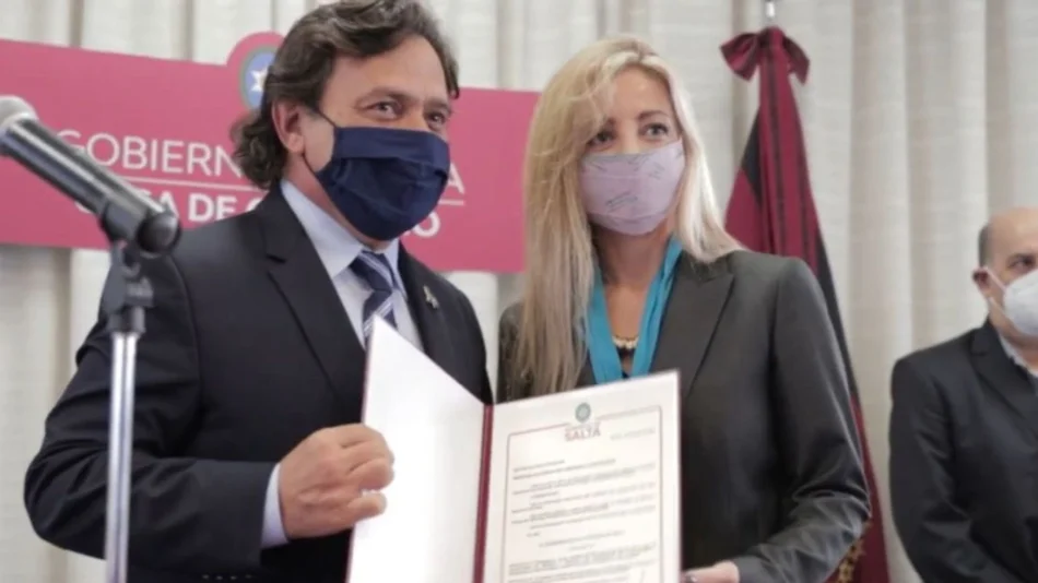 Gustavo Sáenz felicitó a Flavia Royón: "Confío ampliamente en su capacidad" 