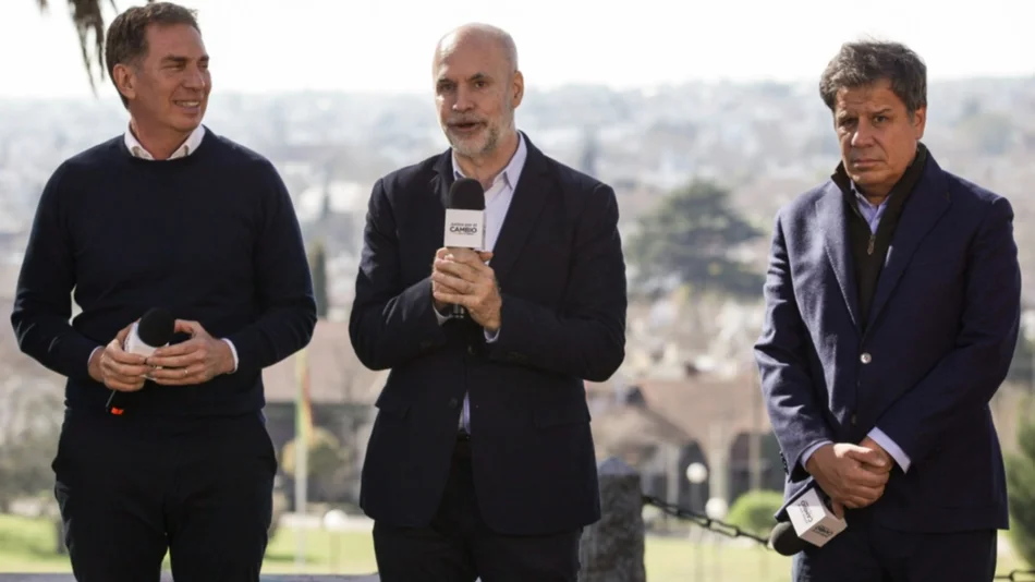 Larreta presentó junto a Santilli y Manes sus propuestas para un país federal