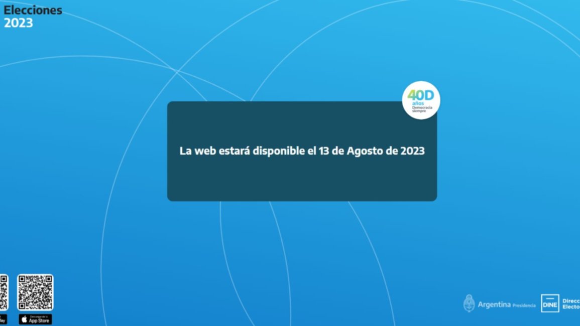 RESULTADOS ELECCIONES 2023: consultá la página para seguir el recuento de voto a voto