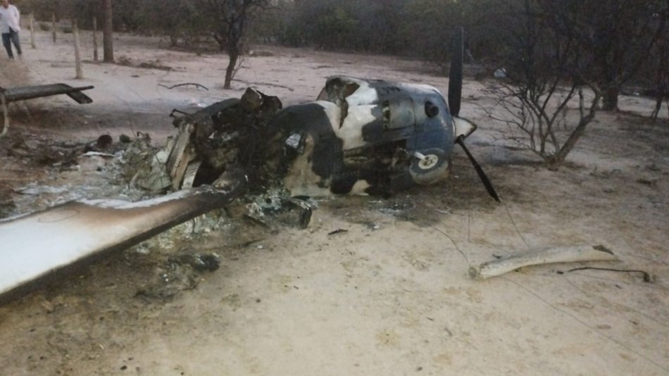 Chaco salteño: la justicia federal investiga el hallazo de una avioneta narco incendiada en Santa Vitoria 