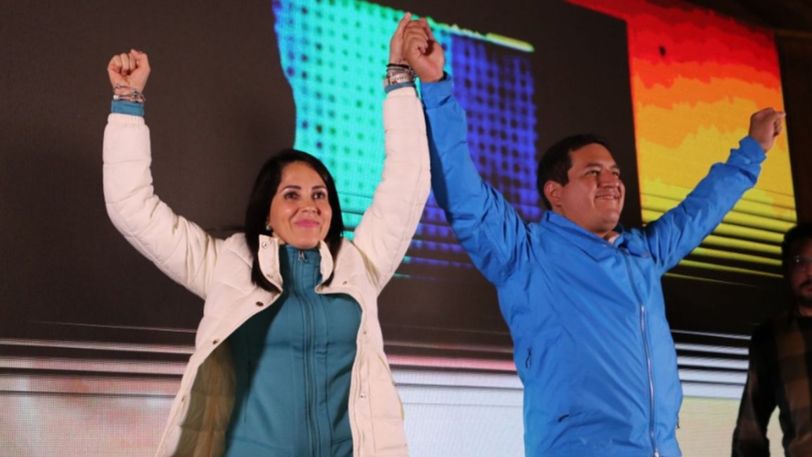González y Noboa definen en balotaje la presidencia de Ecuador