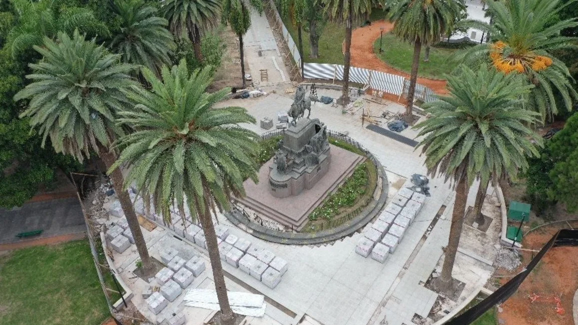 Los trabajos en plaza 9 de Julio estarán listos antes de la celebración de la Fiesta del Milagro