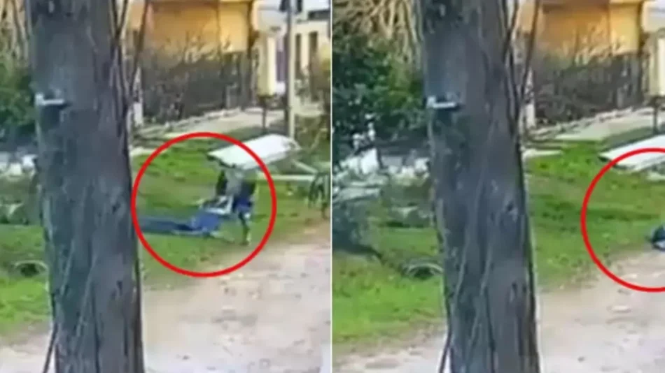 VIDEO Fue filmado cuando arrastró y abandonó el cadáver de su vecino en plena calle