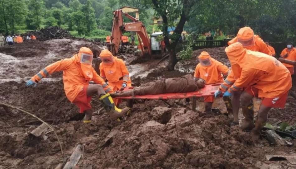 Elevan a 179 los muertos en el sur de la India por fuertes lluvias y aludes 