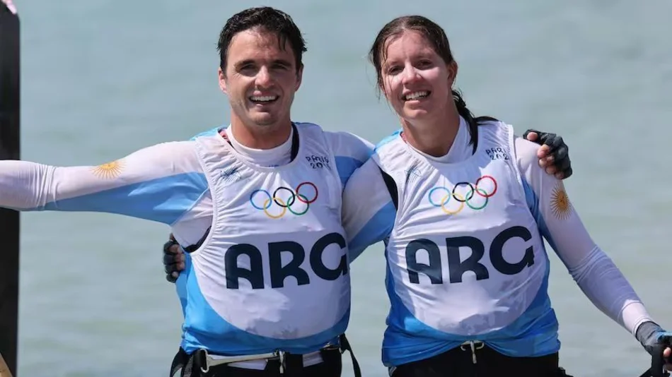 ¡Medalla para Argentina! Mateo Majdalani y Eugenia Bosco ganaron la plata en el Nacra 17 de yachting