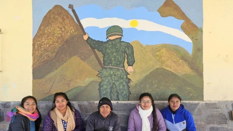 Recuerdan con un mural al héroe de Malvinas Marcos Lamas, oriundo de la Quebrada del Toro